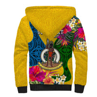 Personalised Malampa Day Sherpa Hoodie Proud To Be A Ni-Van Beauty Pacific Flower LT03 - Polynesian Pride