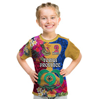 Torba Day Kid T Shirt Proud To Be A Ni-Van Beauty Pacific Flower LT03 Yellow - Polynesian Pride