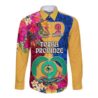 Torba Day Long Sleeve Button Shirt Proud To Be A Ni-Van Beauty Pacific Flower LT03 Unisex Yellow - Polynesian Pride
