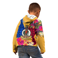 Personalised Torba Day Kid Hoodie Proud To Be A Ni-Van Beauty Pacific Flower LT03 - Polynesian Pride