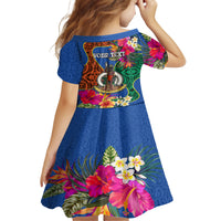 Personalised Tafea Day Family Matching Tank Maxi Dress and Hawaiian Shirt Proud To Be A Ni-Van Beauty Pacific Flower LT03 - Polynesian Pride