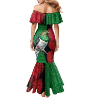 New Zealand Kereru And Pohutukawa Family Matching Mermaid Dress and Hawaiian Shirt Maori Tribal Tattoo