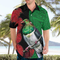 New Zealand Kereru And Pohutukawa Hawaiian Shirt Maori Tribal Tattoo LT03 - Polynesian Pride