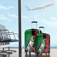 New Zealand Kereru And Pohutukawa Luggage Cover Maori Tribal Tattoo LT03 - Polynesian Pride