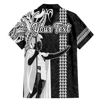 Custom Hawaii Lanai Island Family Matching Long Sleeve Bodycon Dress and Hawaiian Shirt Hawaiian King and Kakau Symbols Abstract Shoulder Tattoo LT03 - Polynesian Pride