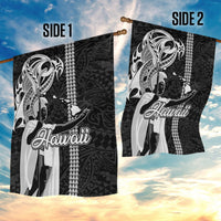 Hawaii Molokai Island Garden Flag Hawaiian King and Kakau Symbols Abstract Shoulder Tattoo LT03 - Polynesian Pride