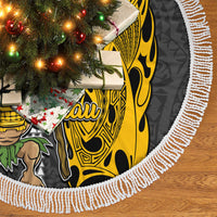 Hawaii Niihau Island Tree Skirt Hawaiian Warrior and Kakau Symbols Abstract Tattoo LT03 - Polynesian Pride