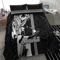 Hawaii Niihau Island Bedding Set Hawaiian King and Kakau Symbols Abstract Shoulder Tattoo LT03 - Polynesian Pride