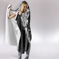 Custom Hawaii Kahoolawe Island Hooded Blanket Hawaiian King and Kakau Symbols Abstract Shoulder Tattoo LT03 - Polynesian Pride