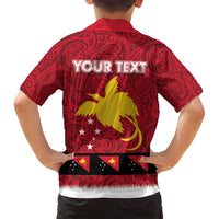 Papua New Guinea Merry Christmas Family Matching Off Shoulder Short Dress and Hawaiian Shirt Santa Suit Style With Melanesian Pattern LT03 - Polynesian Pride