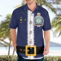 Niue Merry Christmas Hawaiian Shirt Santa Suit Style With Hiapo Pattern