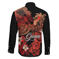 Guam Tribal Chamorro Family Matching Summer Maxi Dress and Hawaiian Shirt Polynesian Shark with Plumeria and Sea Vibe LT03 - Polynesian Pride