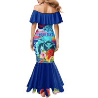 Hawaii Race For Whales Mermaid Dress Flag and Polynesian Hibiscus LT03 - Polynesian Pride