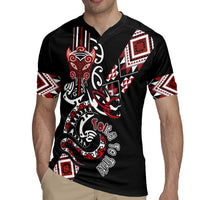Aotearoa Toitu Te Tiriti-Honour the Treaty Rugby Jersey Maori Taniwha Haka with Taniko and Tukutuku LT03 - Polynesian Pride