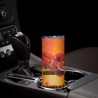 Australia and New Zealand ANZAC Day Skinny Tumbler Soldiers Memories - Red Poppies with Aboriginal and Maori Art LT03 - Polynesian Pride