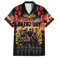 Australia ANZAC Day Family Matching Tank Maxi Dress and Hawaiian Shirt Kangaroo and Koala Soldier - Forever in My Thoughts