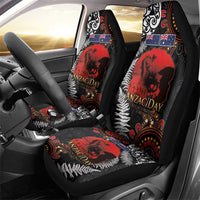Australia and New Zealand ANZAC Day Car Seat Cover Aboriginal and Maori Art Pattern - Gallipoli Lest We Forget