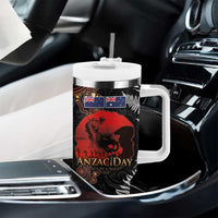 Australia and New Zealand ANZAC Day Tumbler With Handle Aboriginal and Maori Art Pattern Gallipoli Lest We Forget LT03 - Polynesian Pride