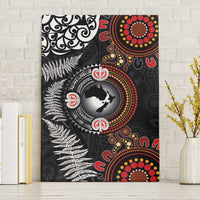 Australia and New Zealand Together Canvas Wall Art Aboriginal and Maori Art Tattoo