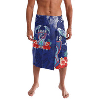 Guam Liberation Day Lavalava The Tribal Latte Stone and Dolphins with Hibiscus Chamorro Culture