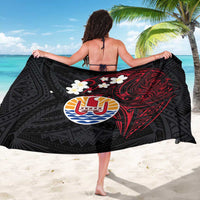 French Polynesia Tiare Day Sarong Seal and Polynesian Pattern LT03 - Polynesian Pride