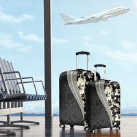 Bula Hibiscus Festival Luggage Cover Tapa Pattern Half Style