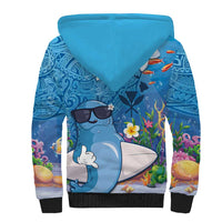 Aloha Hawaiian Monk Seal Sherpa Hoodie Polynesian Tattoo The Ocean and Undersea Vibe