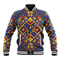 Kolose-Tuvalu Crochet Baseball Jacket with Polynesian and Pacific Tattoos - Polynesian Pride