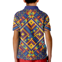 Kolose-Tuvalu Crochet Kid Polo Shirt with Polynesian and Pacific Tattoos - Polynesian Pride