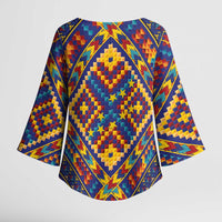 Kolose-Tuvalu Crochet Kimono Sleeve Blouse with Polynesian and Pacific Tattoos - Polynesian Pride