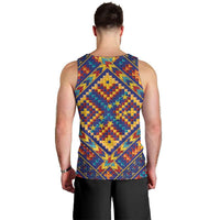 Kolose-Tuvalu Crochet Men Tank Top with Polynesian and Pacific Tattoos - Polynesian Pride