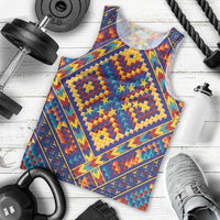 Kolose-Tuvalu Crochet Men Tank Top with Polynesian and Pacific Tattoos - Polynesian Pride