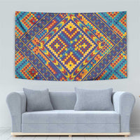 Kolose-Tuvalu Crochet Tapestry with Polynesian and Pacific Tattoos - Polynesian Pride