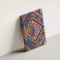 Tuvaluan and New Zealand Culture Canvas Wall Art The Art of Kolose and Taniko - Polynesian Pride