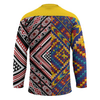 Tuvaluan and New Zealand Culture Hockey Jersey The Art of Kolose and Taniko - Polynesian Pride