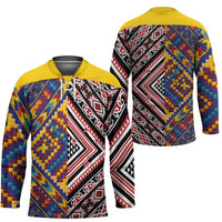 Tuvaluan and New Zealand Culture Hockey Jersey The Art of Kolose and Taniko - Polynesian Pride