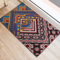 Tuvaluan and New Zealand Culture Rubber Doormat The Art of Kolose and Taniko - Polynesian Pride