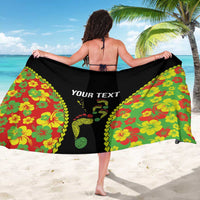Personalised Vanuatu Running Sarong Footprint and Hibiscus Polynesian Style LT03 - Polynesian Pride