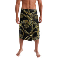 Hawaiian Kakau Art and Hisbiscus Tattoo Lavalava Tribal Pattern-Gold Style - Polynesian Pride