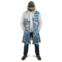 Hawaiian Abstract Sea Turtle Cloak Polynesian Tapa Art and Kakau Tattoo White WaterColor - Polynesian Pride