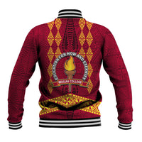 Tonga Beulah College Baseball Jacket Ngatu and Polynesian Pattern LT03 - Polynesian Pride