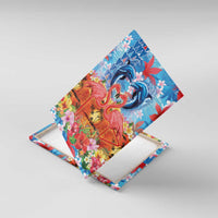 Hawaiian Love-Couple Dolphins and Flamingos Canvas Wall Art - Polynesian Pride