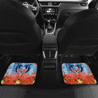 Hawaiian Love-Couple Dolphins and Flamingos Car Mats - Polynesian Pride