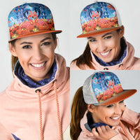 Hawaiian Love-Couple Dolphins and Flamingos Mesh Trucker Cap - Polynesian Pride