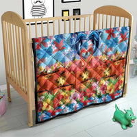 Hawaiian Love-Couple Dolphins and Flamingos Quilt - Polynesian Pride