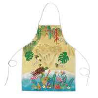 Hawaiian Alohawaii Apron Tropical Plants and Animals on The Beach - Polynesian Pride