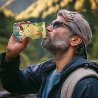 Hawaiian Alohawaii 4 in 1 Can Cooler Tumbler Tropical Plants and Animals on The Beach - Polynesian Pride