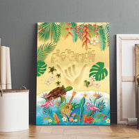 Hawaiian Alohawaii Canvas Wall Art Tropical Plants and Animals on The Beach - Polynesian Pride