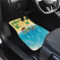 Hawaiian Alohawaii Car Mats Tropical Plants and Animals on The Beach - Polynesian Pride