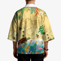 Hawaiian Alohawaii Kimono Tropical Plants and Animals on The Beach - Polynesian Pride